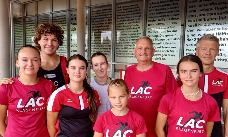 Jana Obiltschnig, Lukas Gasper, Nina Schneider, Lorena Miklau, Maya Repitsch, Fritz Sporis, Vanessa Stessl, Richard Peterl © LAC Klagenfurt