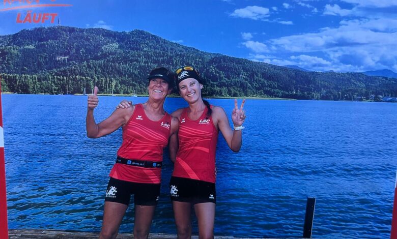 Foto zVg von links – Erfolgsmasters des LAC: Andrea Herzog und Nadin Kazianka ©LAC-Klagenfurt