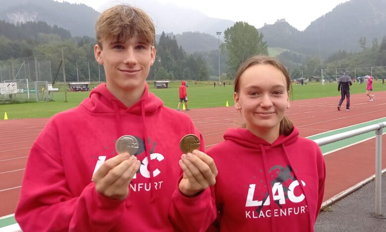 Foto/KK Gasper: Jana Obiltschnig und Matthias Altenberger ©LAC-Klagenfurt