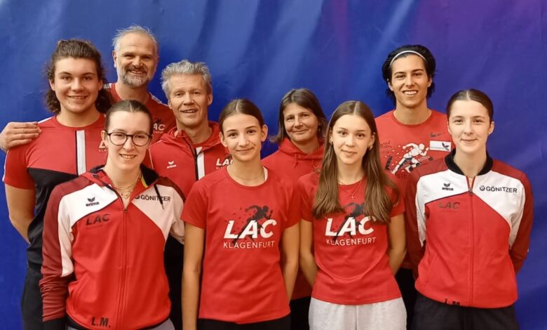 Foto/KK ein Teil des LAC-Teams - von links: Lukas und Günther Gasper, Lorena Miklau, Richard Peterl, Julia Novak, Ingrid Bluch, Dorothea Wreschnig, Federico Kucher, Estelle Miklau