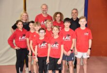 Foto Martina Albel: die LAC-Talenten mit Betreuer Günther Gasper und dem LAC-Kampfrichterteam. Die Kinder von links: Elisabeth Maieritsch, Mai Krohne, Emilio Wünsche, Matteo Küffe, Konstantin Waldmann, Nicolo Martinengo, Matteo Cuoni