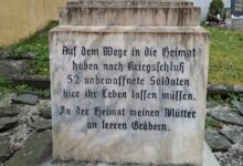 Fotos/KK Günther Gasper: Stele auf dem oberen Friedhof von Gurnitz