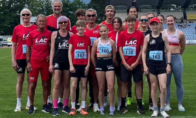 Foto zVg: ein Teil des LAC-Teams vom ersten Wettkampftag