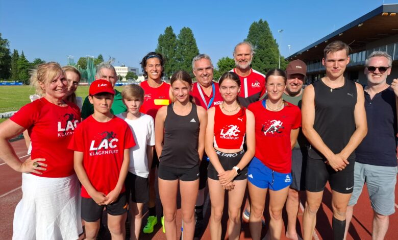 Foto zVg: Die Teilnehmer und Kampfrichter des LAC-Meetings