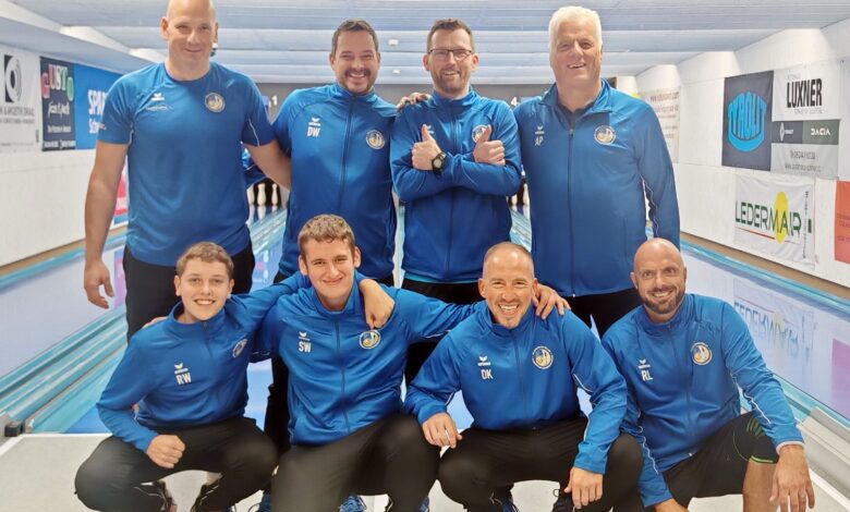 KSK Klagenfurt-Magdalensberg in Jenbach: stehend von links: Andrej Lahovec, Daniel Waldhauser, Martin Oberrauner und Adolf Pichler; hockend von links: Rafael Waldhauser, Sandro Winter, Dominik Konec und Roman Leitner © KSK Klagenfurt-Magdalensberg