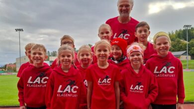 Foto zVg: das LAC-Erfolgsteam mit Betreuuer Günther Gasper