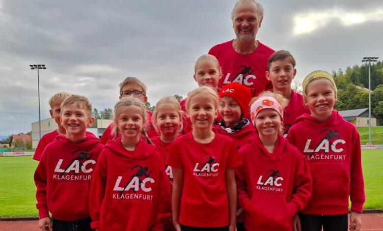 Foto zVg: das LAC-Erfolgsteam mit Betreuuer Günther Gasper