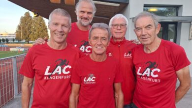 Foto Martina Albel ein Teil des LAC-Teams von links: Richard Peterl, Günther Gasper, Valentin Topitschnig (wird leider fehlen) Walter Jakobitsch, Anton Goljer - am Foto fehlt Georg Frank