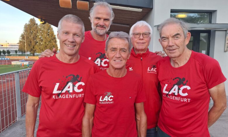 Foto Martina Albel ein Teil des LAC-Teams von links: Richard Peterl, Günther Gasper, Valentin Topitschnig (wird leider fehlen) Walter Jakobitsch, Anton Goljer - am Foto fehlt Georg Frank